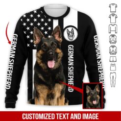 Custom Text and Image German Shepherd 3D Hoodie - photo 4
