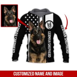 Custom Text and Image German Shepherd 3D Hoodie - photo 5
