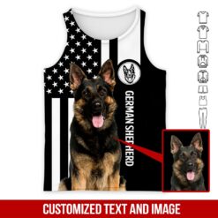Custom Text and Image German Shepherd 3D Hoodie - photo 8