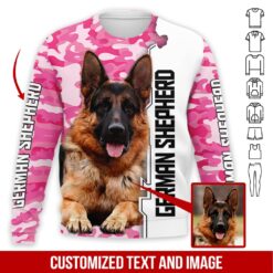 Custom Text and Image German Shepherd 3D Hoodie - photo 4