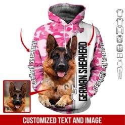 Custom Text and Image German Shepherd 3D Hoodie - photo 5
