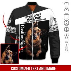Custom Text and Image German Shepherd 3D Hoodie - photo 9