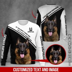 Custom Text and Image German Shepherd 3D Hoodie - photo 4