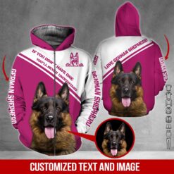 Custom Text and Image German Shepherd 3D Hoodie - photo 6