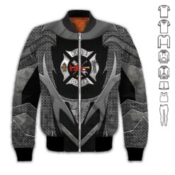 Firefighter Armor Style 3D Hoodie - photo 9