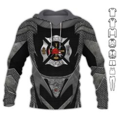 Firefighter Armor Style 3D Hoodie - photo 5