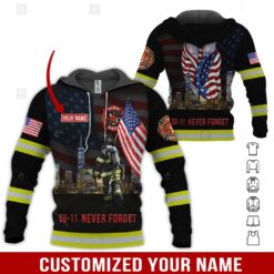 Firefighter Never Forget 3D Hoodie - photo 5