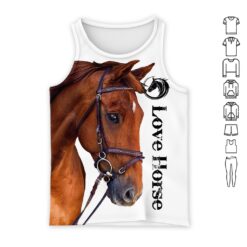 Love Horse 3D Hoodie - photo 8
