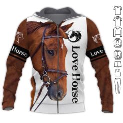 Love Horse 3D Hoodie - photo 6
