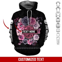 Love Motorbike 3D Hoodie - photo 5