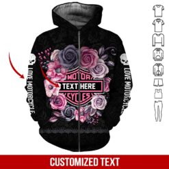 Love Motorbike 3D Hoodie - photo 6