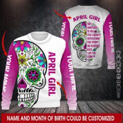 Name and Month Custom 3D Hoodie - photo 4