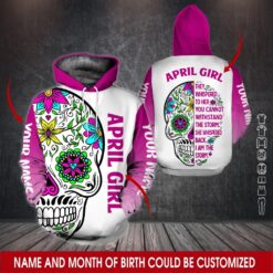 Name and Month Custom 3D Hoodie - photo 5
