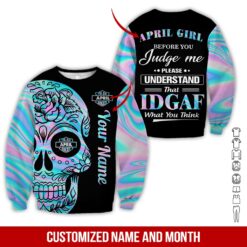 Name and Month Custom Hoodie - photo 4