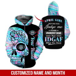 Name and Month Custom Hoodie - photo 6