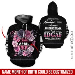 Name and Month Custom Hoodie - photo 5