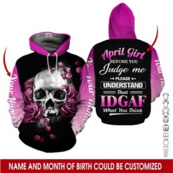 Name and Month Custom Hoodie - photo 5