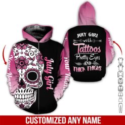 Custom July Girl 3D Hoodie - photo 6