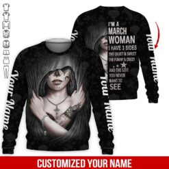Custom March Girl 3D Hoodie - photo 4