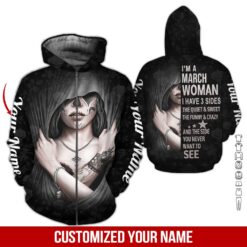 Custom March Girl 3D Hoodie - photo 6