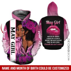 Custom May Girl 3D Hoodie - photo 6