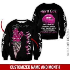 Custom April Girl 3D Hoodie - photo 4