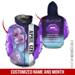 Custom April Girl 3D Hoodie - photo 6