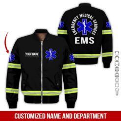 Custom EMS Black 3D Hoodie - photo 9