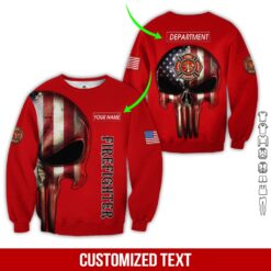 Custom Firefighter 3D Hoodie - photo 4