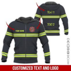 Custom Firefighter 3D Hoodie - photo 6