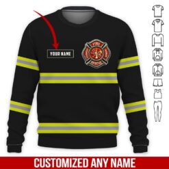 Custom Firefighter 3D Hoodie - photo 4