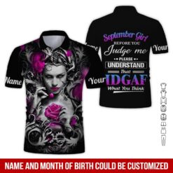 Custom September Girl 3D Hoodie - photo 2