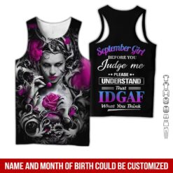Custom September Girl 3D Hoodie - photo 8