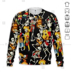 Skeleton Guitar 3D Hoodie - photo 4