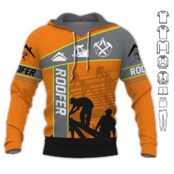 The Roofer Man Green 3D Hoodie - photo 5