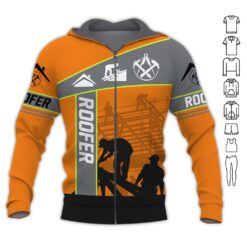 The Roofer Man Green 3D Hoodie - photo 6