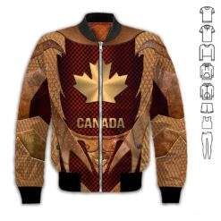 Yellow Copper Armor Canada 3D Hoodie - photo 9