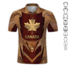 Yellow Copper Armor Canada 3D Hoodie - photo 2