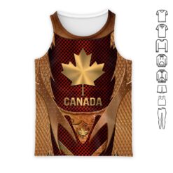 Yellow Copper Armor Canada 3D Hoodie - photo 8