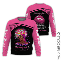 Custom January Girl 3D Hoodie - photo 17