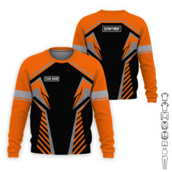 Personalized Orange 3D All Over Printed Work Shirt - photo 18