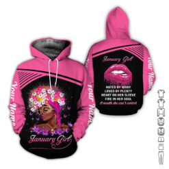 Custom January Girl 3D Hoodie - photo 18