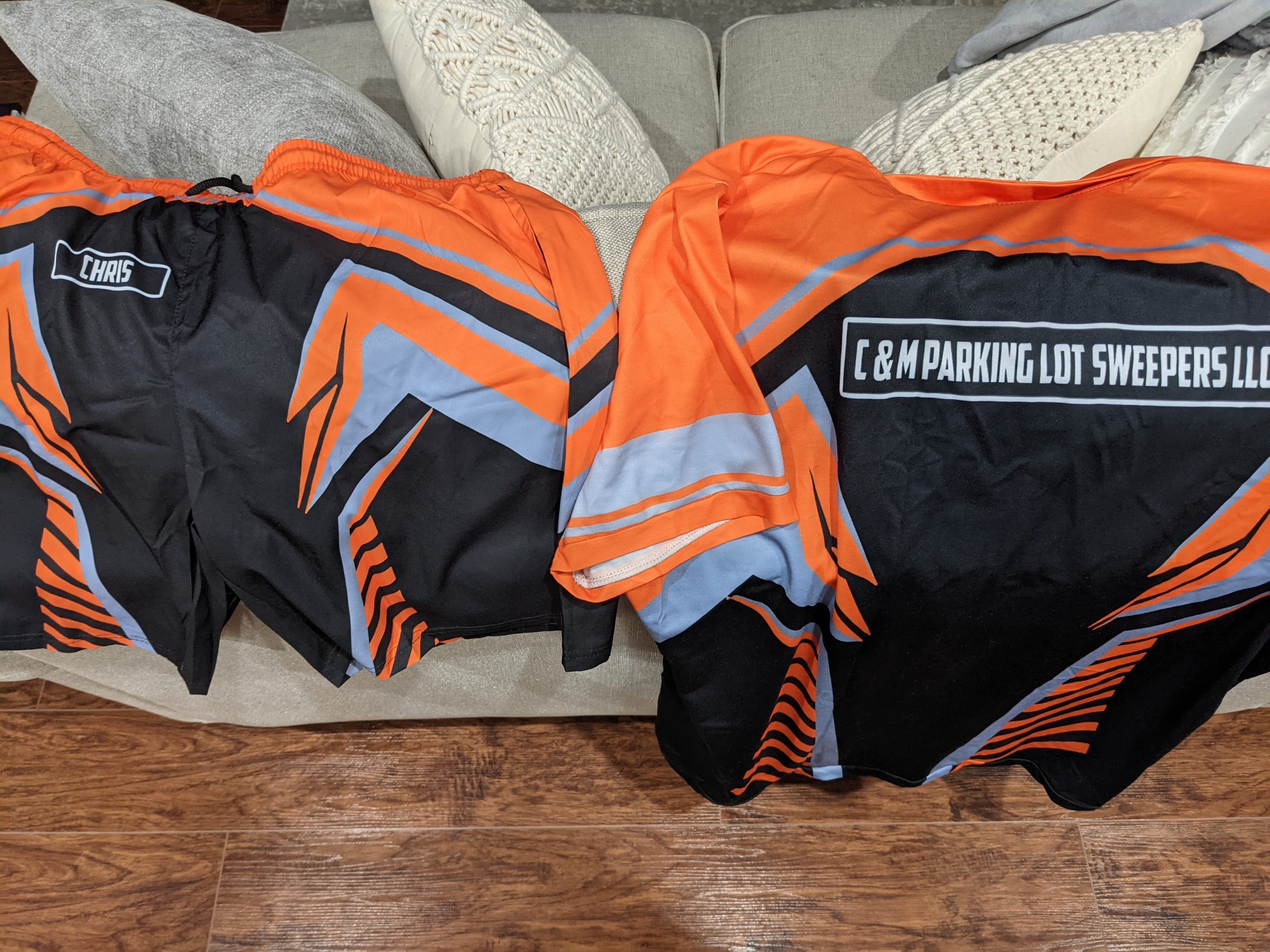 Click to view full screen Customized Name And Text Workwear Style Uniform 3D All Over Printed Clothes HH516 photo review