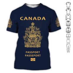 Canada Passport Style 3D All-Over Print Shirt