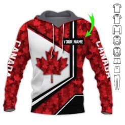 Cool Canada Style 3D Hoodie - photo 5