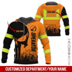 Custom Text Heavy Equipment Hoodie - photo 5