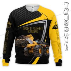 Heavy Equipment Wheel loader operator 3D Hoodie - photo 4