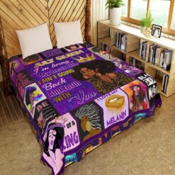 July Girl Black Queen Quilt Blanket - photo 2