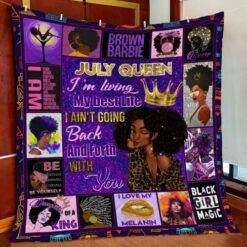 July Girl Black Queen Quilt Blanket - photo 3