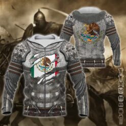 Mexico Armor Style 3D Hoodie - photo 6